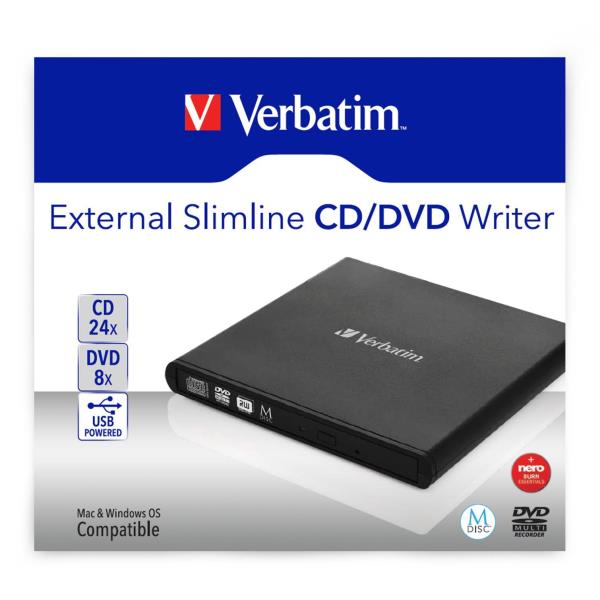 Verbatim DVD REWRITER USB EXT SLIM NERO